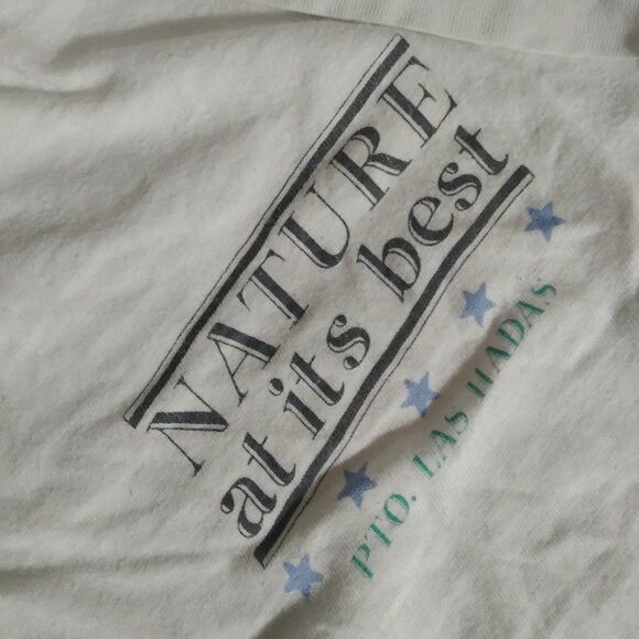 Vintage 90s Nature At It's Best Las Hadas Tropical Bird T-Shirt - Picture 5 of 10